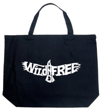 Load image into Gallery viewer, Wild and Free Eagle - Large Word Art Tote Bag