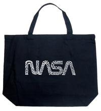 Load image into Gallery viewer, Worm Nasa - Large Word Art Tote Bag