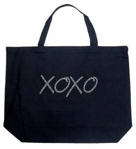 XOXO - Large Word Art Tote Bag