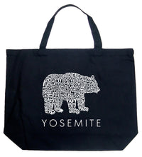 Load image into Gallery viewer, Yosemite Bear - Large Word Art Tote Bag