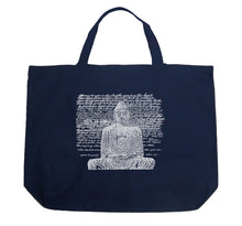 Load image into Gallery viewer, Zen Buddha - Large Word Art Tote Bag