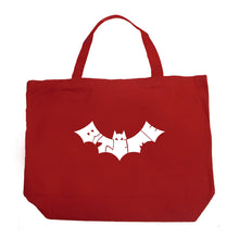 Load image into Gallery viewer, BAT BITE ME - Large Word Art Tote Bag
