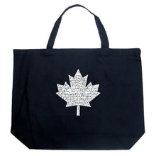 Load image into Gallery viewer, CANADIAN NATIONAL ANTHEM - Large Word Art Tote Bag