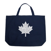 Load image into Gallery viewer, CANADIAN NATIONAL ANTHEM - Large Word Art Tote Bag