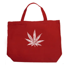 Load image into Gallery viewer, 50 DIFFERENT STREET TERMS FOR MARIJUANA - Large Word Art Tote Bag