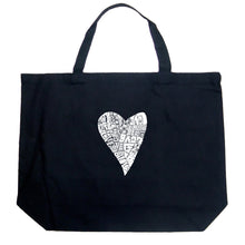 Load image into Gallery viewer, Lots of Love - Large Word Art Tote Bag