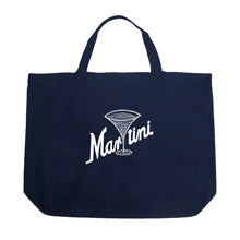 Load image into Gallery viewer, Martini - Large Word Art Tote Bag