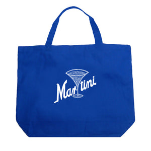 Martini - Large Word Art Tote Bag