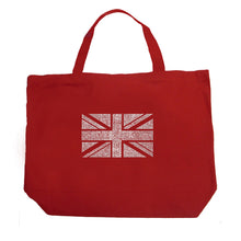 Load image into Gallery viewer, UNION JACK - Large Word Art Tote Bag