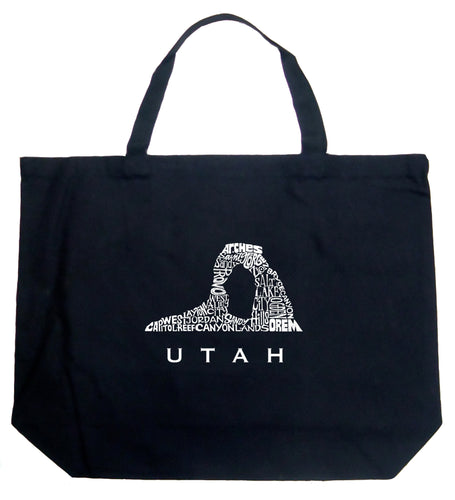 Utah - Large Word Art Tote Bag