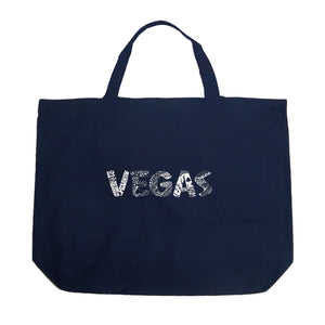 VEGAS - Large Word Art Tote Bag