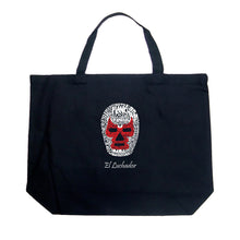 Load image into Gallery viewer, MEXICAN WRESTLING MASK - Large Word Art Tote Bag