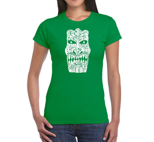 TIKI BIG KAHUNA - Women's Word Art T-Shirt