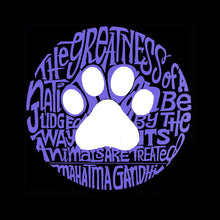 Load image into Gallery viewer, Gandhi&#39;s Quote on Animal Treatment -  Women&#39;s Word Art T-Shirt