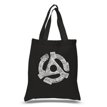 Load image into Gallery viewer, Record Adapter - Small Word Art Tote Bag