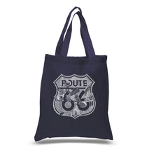 Load image into Gallery viewer, Stops Along Route 66 - Small Word Art Tote Bag