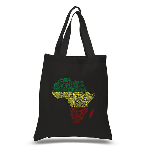 Countries in Africa - Small Word Art Tote Bag