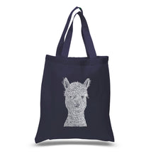 Load image into Gallery viewer, Alpaca - Small Word Art Tote Bag