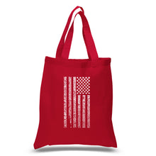 Load image into Gallery viewer, National Anthem Flag - Small Word Art Tote Bag
