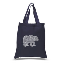 Load image into Gallery viewer, Bear Species - Small Word Art Tote Bag
