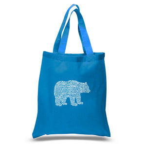 Bear Species - Small Word Art Tote Bag