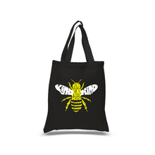 Load image into Gallery viewer, Bee Kind  - Small Word Art Tote Bag