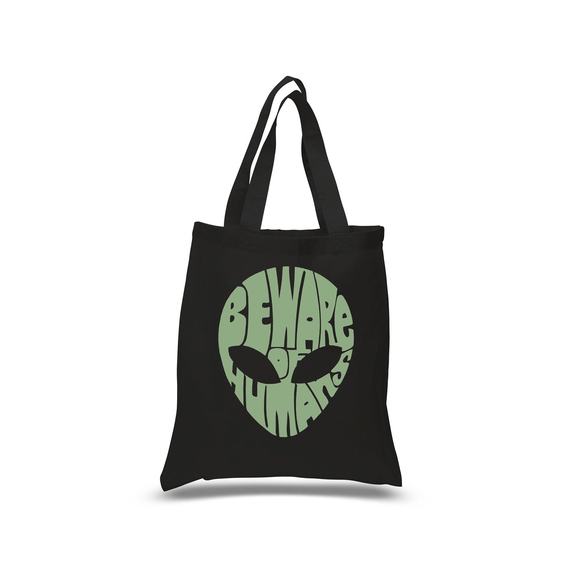 Load image into Gallery viewer, Beware of Humans - Small Word Art Tote Bag