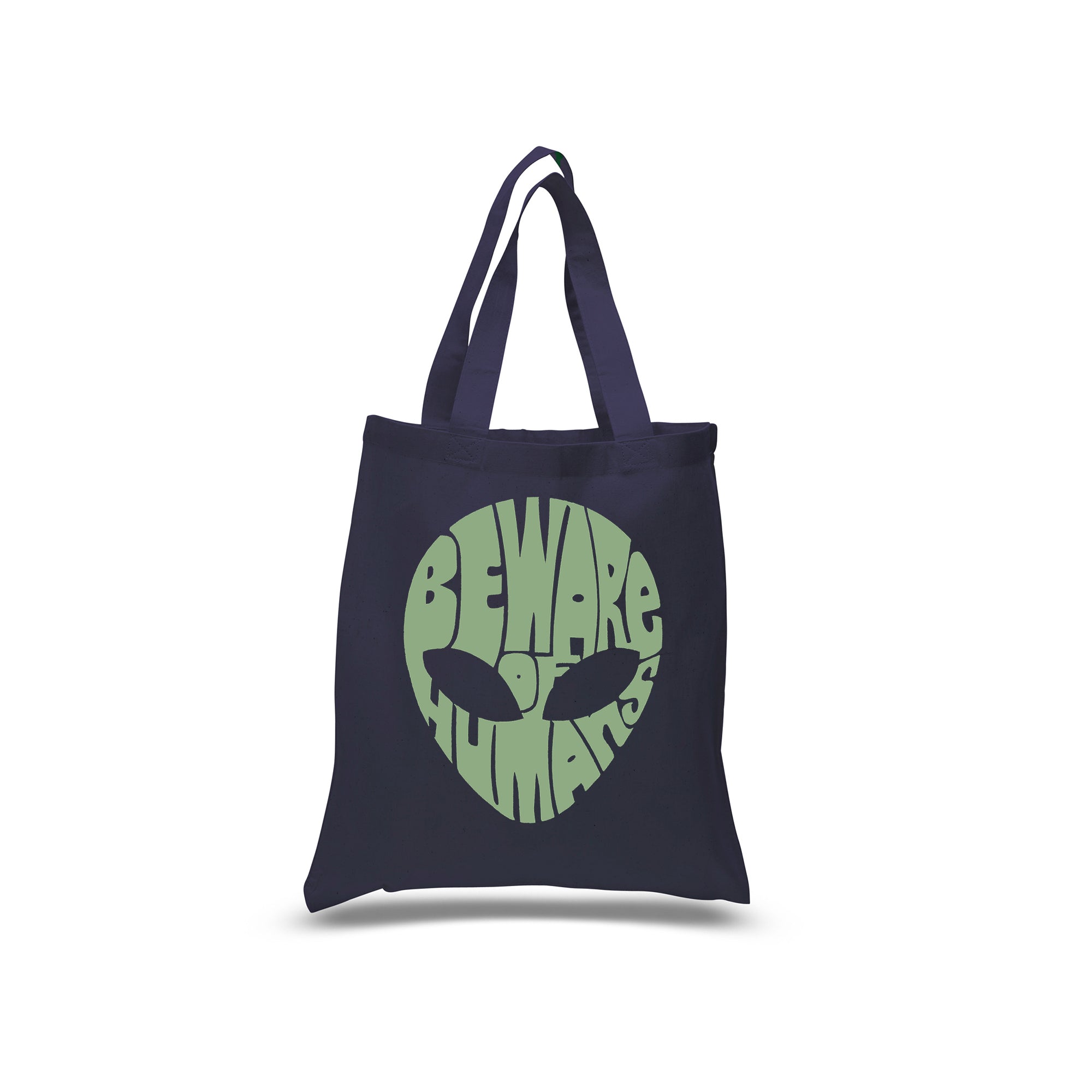 Load image into Gallery viewer, Beware of Humans - Small Word Art Tote Bag