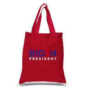 Biden 2020 - Small Word Art Tote Bag