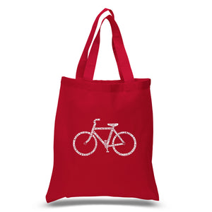 SAVE A PLANET, RIDE A BIKE - Small Word Art Tote Bag