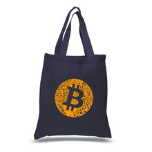 Load image into Gallery viewer, Bitcoin  - Small Word Art Tote Bag