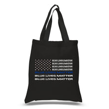 Load image into Gallery viewer, Blue Lives Matter - Small Word Art Tote Bag