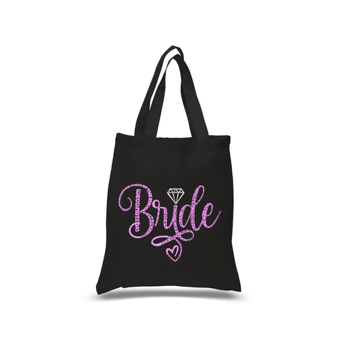 Small Word Art Tote Bag - Bride