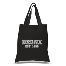 Load image into Gallery viewer, POPULAR NEIGHBORHOODS IN BRONX, NY - Small Word Art Tote Bag