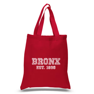 POPULAR NEIGHBORHOODS IN BRONX, NY - Small Word Art Tote Bag