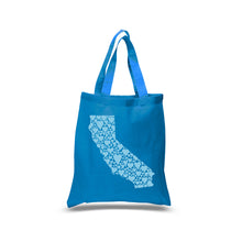 Load image into Gallery viewer, California Hearts  - Small Word Art Tote Bag