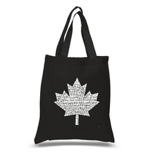 Load image into Gallery viewer, CANADIAN NATIONAL ANTHEM - Small Word Art Tote Bag