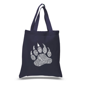 Types of Bears - Small Word Art Tote Bag