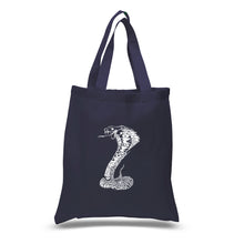 Load image into Gallery viewer, Types of Snakes - Small Word Art Tote Bag