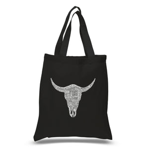 COUNTRY MUSIC'S ALL TIME HITS - Small Word Art Tote Bag