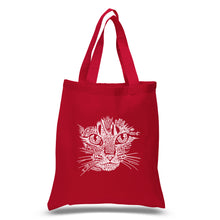 Load image into Gallery viewer, Cat Face - Small Word Art Tote Bag