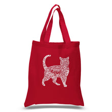 Load image into Gallery viewer, Cat - Small Word Art Tote Bag