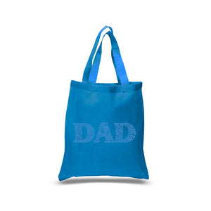 Dad - Small Word Art Tote Bag