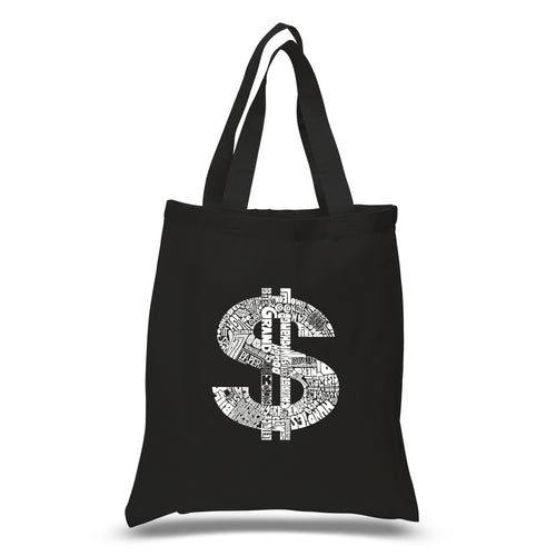 Dollar Sign - Small Word Art Tote Bag