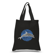 Load image into Gallery viewer, Species of Dolphin - Small Word Art Tote Bag