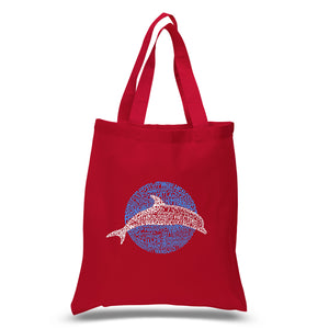 Species of Dolphin - Small Word Art Tote Bag