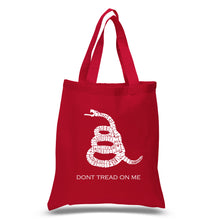 Load image into Gallery viewer, DONT TREAD ON ME - Small Word Art Tote Bag