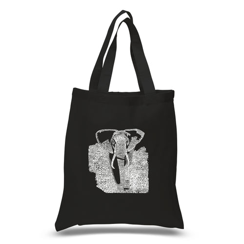 ELEPHANT - Small Word Art Tote Bag