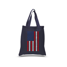 Load image into Gallery viewer, Heart Flag - Small Word Art Tote Bag