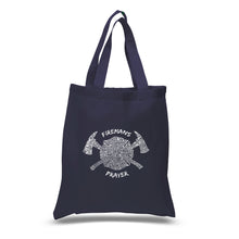 Load image into Gallery viewer, FIREMAN&#39;S PRAYER - Small Word Art Tote Bag